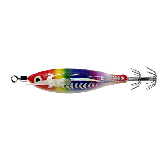 8cm Luminously Squid Jigs Hook Shrimp Lures Baits Hard Artificial Shrimp Baits for Fishing Octopuses Cuttlefish