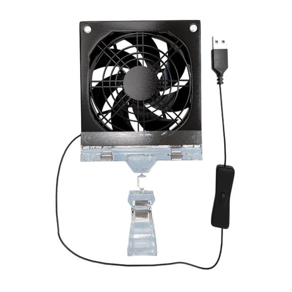 8cm USB Powered Aquarium Cooling Fan With Adjustable Clip Switches Control And Plastic Mesh For Fish Tanks Electronics
