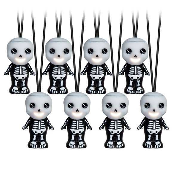 8ct. EmoteGlow Musical Light String with Singing Skeletons by Ashland