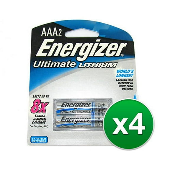 8ct Energizer E2 L92BP Ultimate Lithium AAA Batteries