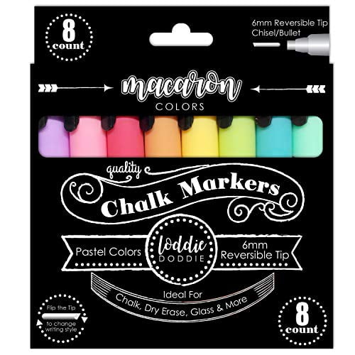 8ct Liquid Chalk Markers- Macaron Pastel Colors by Loddie 8ct Liquid Chalk Markers- Macaron Pastel Colors by Loddie