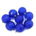 thumbnail image 1 of Northlight 8ct Transparent Diamond Cut Shatterproof Christmas Ball Ornament Set 2.5" - Blue, 1 of 4