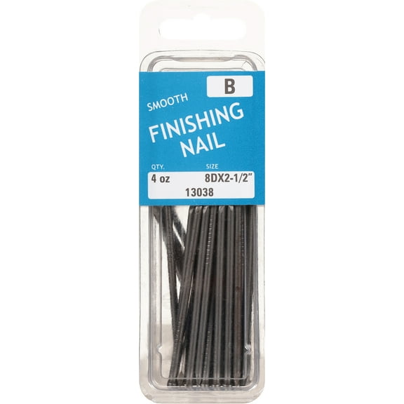 8d 2-1/2" Steel Smooth Finishing Brad Head Nails FINL-019 (235 pcs.)