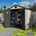 thumbnail image 1 of 8ft×6ft Outdoor Durable Resin Storage Shed, 1 of 12