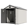thumbnail image 1 of 8ft×8ft Outdoor Spacious Resin Storage Shed, 1 of 10