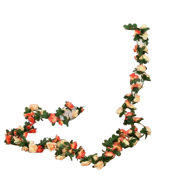 8ft Artificial Peony Flower Garland - Hanging Vines for Wedding Arch Wall Decor, Church Ceremony Backdrop, Garden Party, Photobooth and Rustic Home Staircase Decoration