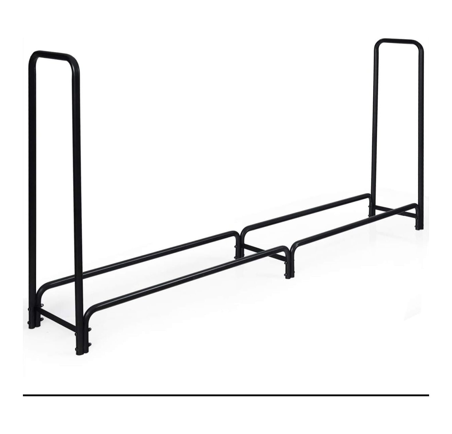 8ft Firewood Log Rack, Heavy Duty Wood Storage Holder Stacker for ...