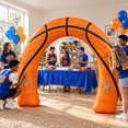 Basketball Inflatatables 8ft Giant Basketball Inflatable Arch Decoration with 3 LED Lights ...