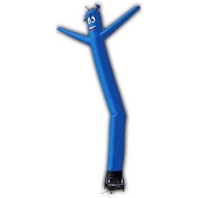 8ft Inflatable Tube Man Solid Dark Blue Color - Complete Set with Blower