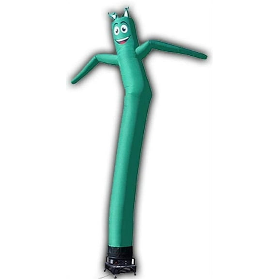 8ft Inflatable Tube Man Solid Dark Green Color - Complete Set with Blower