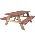 thumbnail image 1 of 8ft Picnic Table and Bench Cover, Camping Essentials RV Gear, 96 in Waterproof Windproof Outdoor Tablecloth, 1 of 7