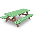 thumbnail image 1 of 8ft Picnic Table and Bench Cover, Camping Essentials RV Gear, 96 in Waterproof Windproof Outdoor Tablecloth, 1 of 7