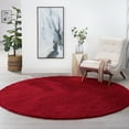 thumbnail image 1 of 8ft Round Modern Red Round Area Rugs for Living Room | Bedroom Rug | Dining Room Rug | Indoor Entry or Entryway Rug | Kitchen Rug | Alfombras para Salas 7'10'' Round, 1 of 5