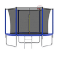 thumbnail image 1 of 8ft Trampoline for Kids with Basketball Hoop and Enclosure Net/Ladder,Heavy Duty Round Trampoline for Indoor Outdoor Backyard Bl;ue, 1 of 9