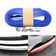 thumbnail image 1 of 8ft Universal Blue PU Rubber Front Bumper Lip Splitter Spoiler Chin Body Kit Facia Chin, 1 of 4