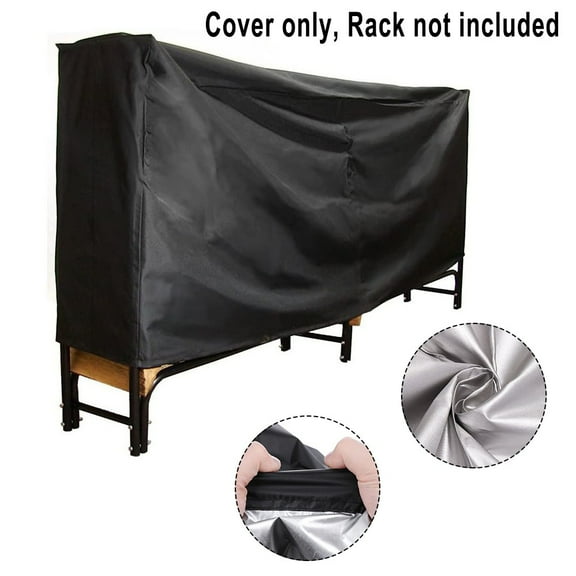 8ft Waterproof Firewood Cover for Lumber Log Rack Outdoor Storage