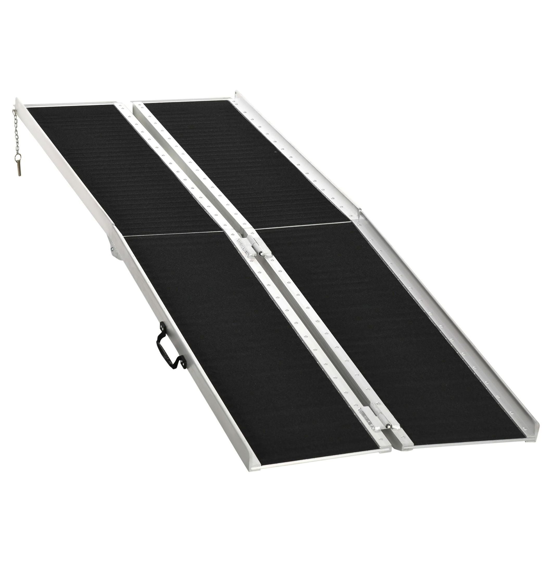 8ft Wheelchair Ramp, Portable Aluminum Mobility Ramp - Non-Skid ...