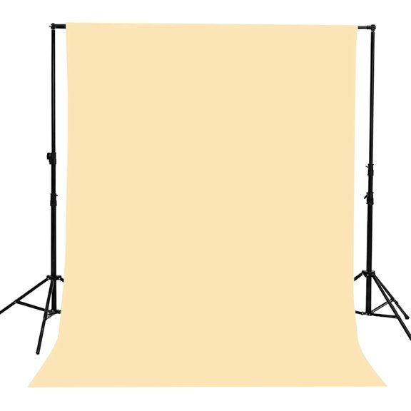 8ftx10ft Beige Photography Backdrop Solid Cream Photo Background for Portrait Photography,Seamless Pure Backdrop for Photo Booth Professional Photography Studio