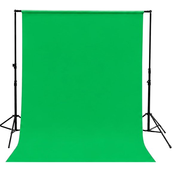 8ftx10ft Green Screen Photography Backdrop Solid Green Photo Background for Portrait Photography,Seamless Pure Backdrop for Photo Booth Professional Photography Studio