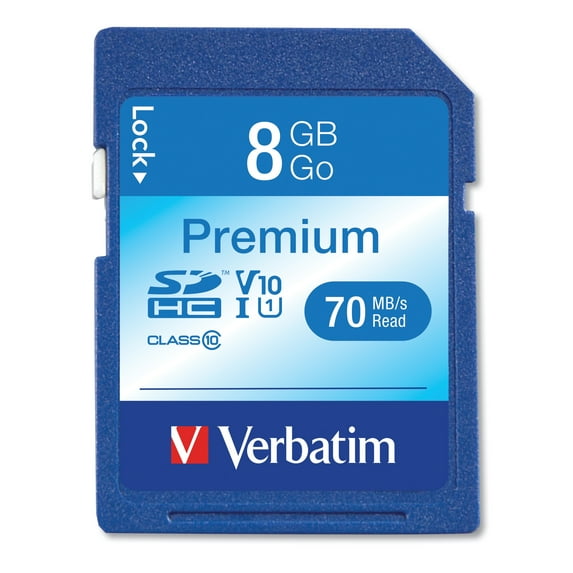 8gb Premium Sdhc Memory Card, Uhs-1 V10 U1 Class 10, Up To 70mb/s Read Speed | Bundle of 5 Each