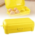 thumbnail image 1 of 8grid Plastic Egg Holder with Shockproof Storage Box for Refrigerator Kitchen Egg Container Space-saving Organizer Tray, 1 of 9