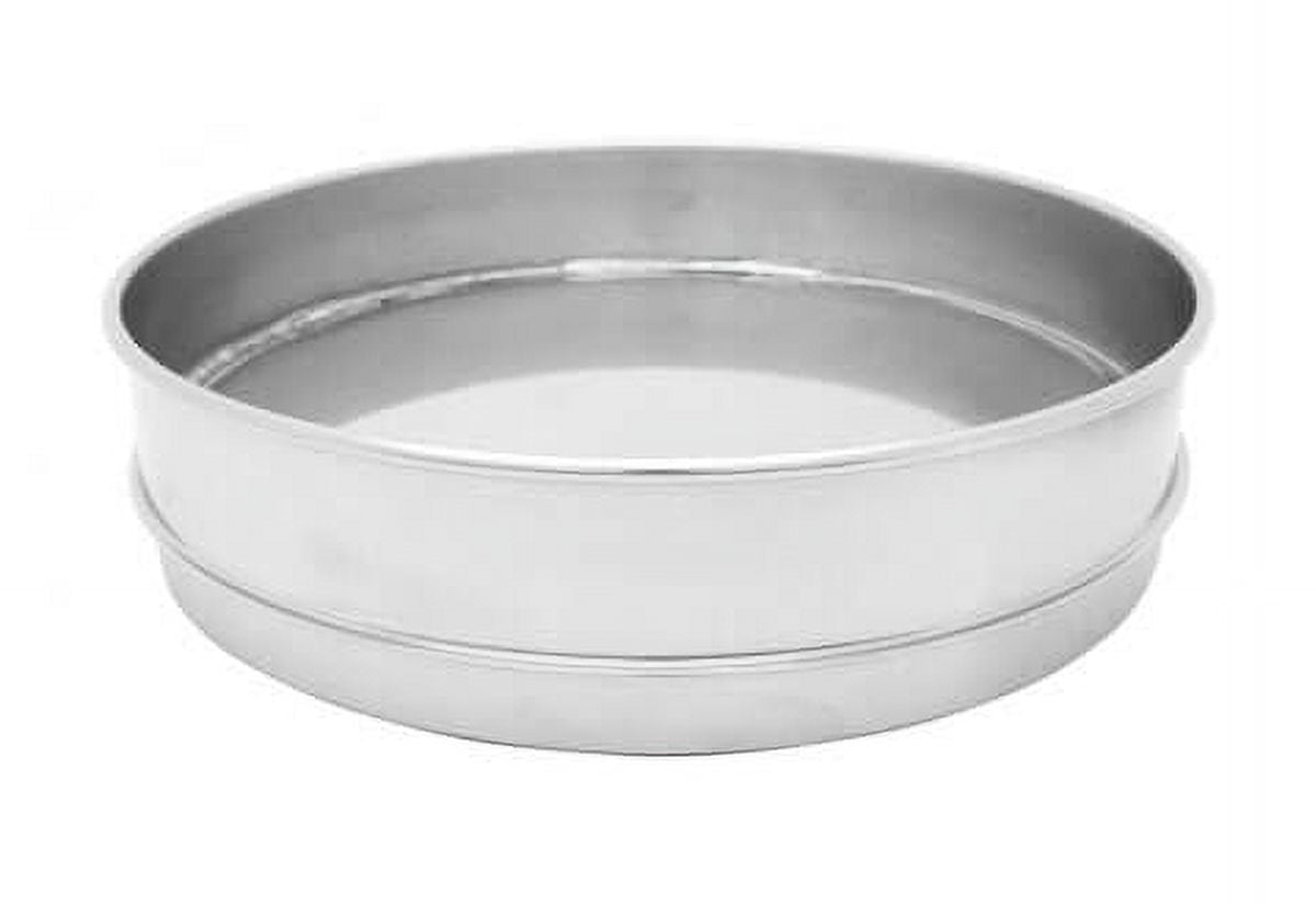 8in All Stainless Extended Rim Pan, Half-Height
