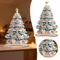 8in Christmas Tree Decorations,Christmas Tabletop Tree Figurine,Honeycomb Christmas Tree,Christmas Tree Tabletop Decor,Christmas Tabletop Tree Figurine,Table Top Christmas Trees with Lights,1pc