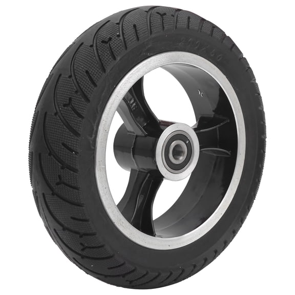 8in Front Solid Wheel Non Pneumatic Tire with Hub Replacement for Electric Scooter 200x50 Rubber Aluminum Alloy Solid Tire Electric Scooter Wheel Accessories 8 inches / 20.32 cm
