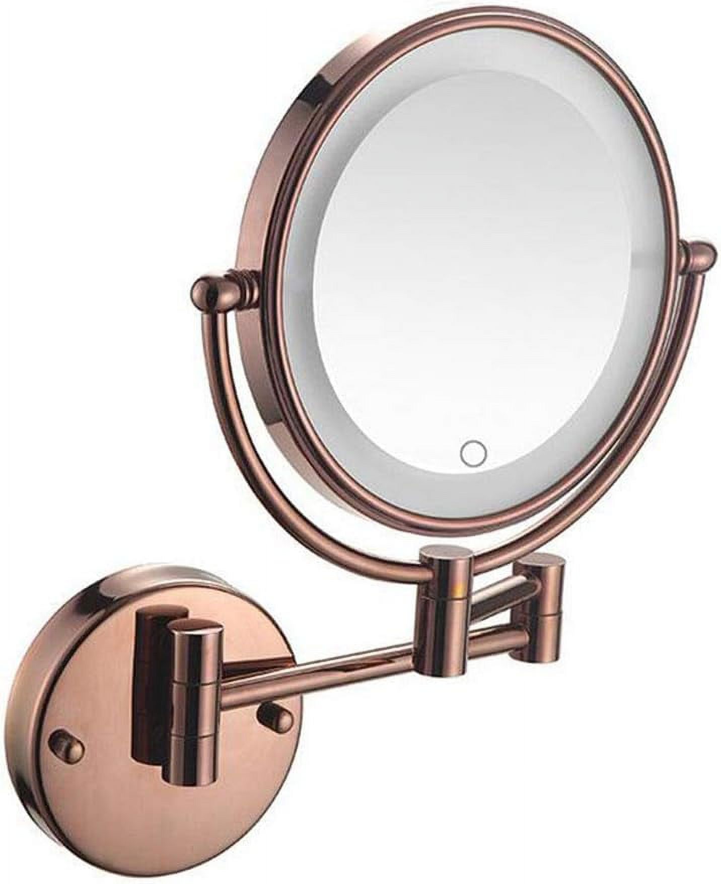 8in LED DoubleSided Beauty Mirror,Wall Mounted Bathroom Mirrors 360