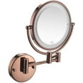 8in LED DoubleSided Beauty Mirror,Wall Mounted Bathroom Mirrors 360