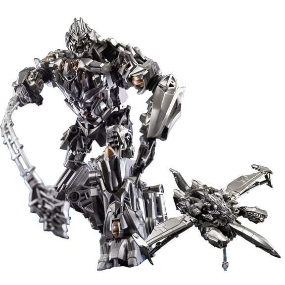 8-Inch TW-1023 Megatron-Inspired Transforming Fighter Robot - Decepticon Leader, Cybertron Style, Collectible Action Figure