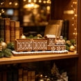 thumbnail image 1 of 8in Resin Gingerbread Train Tabletop Ornament for Christmas Mantel Home Party Decor, 1 of 7