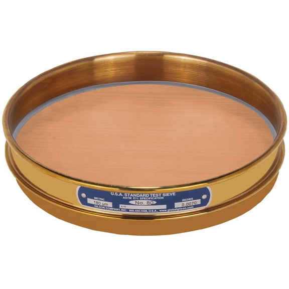8in Sieve, All Brass, Half-Height, No.80