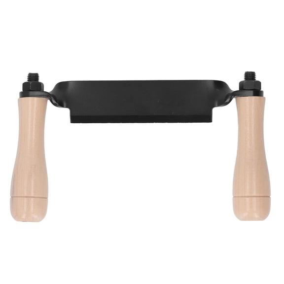 8in Straight Draw Blade Tungsten Steel Planing Tool Dual Handle Woodworking Debarking Tool