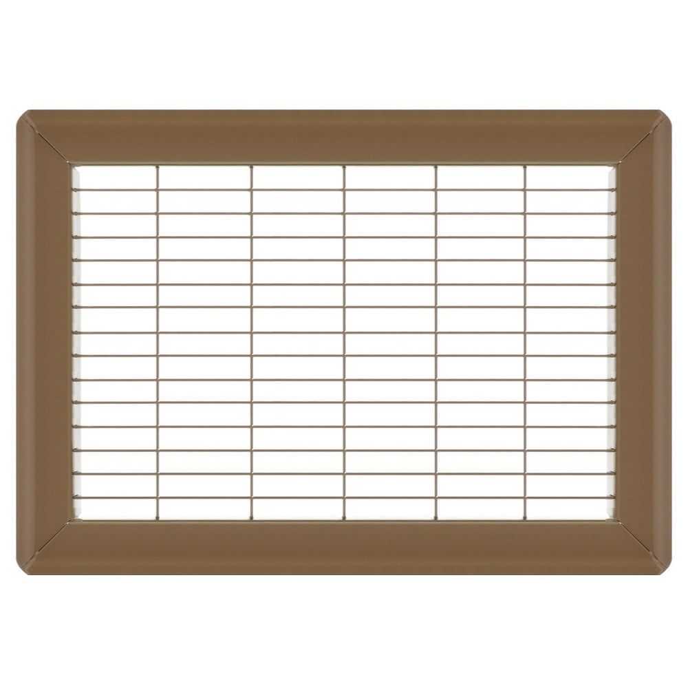 Imperial RG1191 Floor Grille – 8x12 Inch, Brown, Heavy-Gauge Steel, Powder-Coated Finish