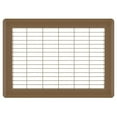 thumbnail image 1 of 8in x 12in Imperial Brown Heavy Gauge Steel Floor Grille - Heating and Cooling Air Vent, 1 of 5