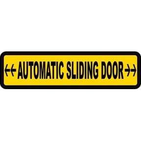 8in x 2in Automatic Sliding Door Vinyl Sticker