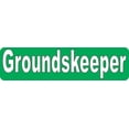 thumbnail image 1 of StickerTalk Green Groundskeeper Vinyl Sticker, 8 inches x 2 inches, 1 of 3