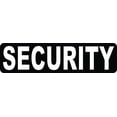 thumbnail image 1 of StickerTalk Security Vinyl Sticker, 8 inches x 2 inches, 1 of 3