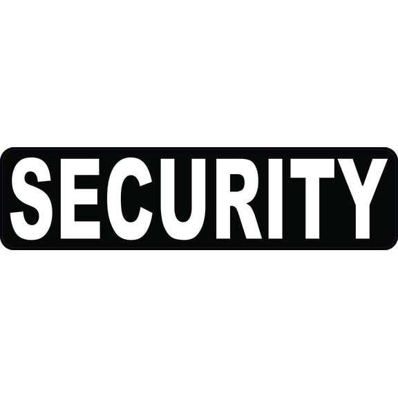StickerTalk Security Vinyl Sticker, 8 inches x 2 inches
