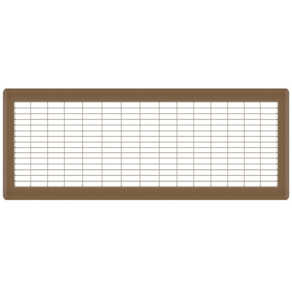 8in x 30in Imperial Brown Heavy Gauge Steel Floor Grille - Heating and Cooling Air Vent