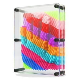KIHOUT New Deals 3D Pin Art Toy Colorful Plastic Pin Art Board Classic Desktop Novelty Sculpture Impression Needle Art Toy for Kids Walmart