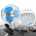 thumbnail image 1 of 8inch 12V Car Oscillating Clip On Fan 180 Degree Rotation Strong Wind Cigarette Lighter Fan with Clamp Easy Attachment to Console or Dash, 1 of 13