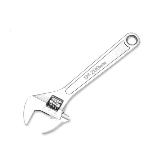 8inch Adjustable Wrench Large Openin Long Handle Universal Spanner Carbon Steel Mechanical Workshop Hand Repair Tools