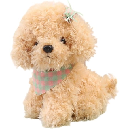 8inch Dog Plush Stuffed Animal, Stuffed Dog Plush Toy, Great Gift for Home Recor (Beige)
