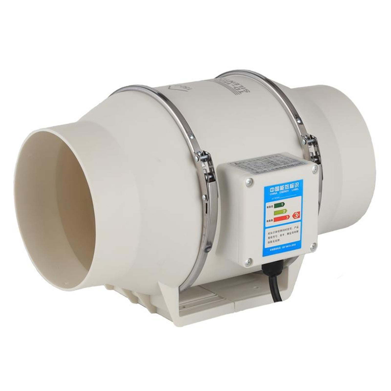 8inch Extractor Fan Low Noise Inline Duct Hydroponic Air Blower