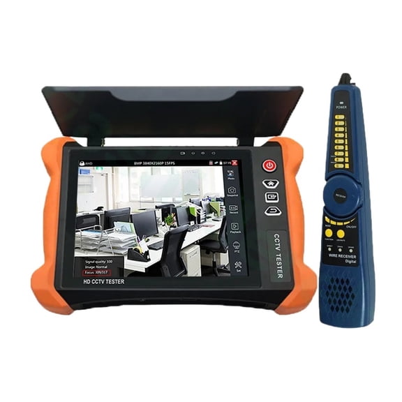 8inch Functional CCTV Tester X9MOVTADHS 8MP CVI TVI AHD EX-SDI Camera IP Rapid TDR Cable Video Level Meter