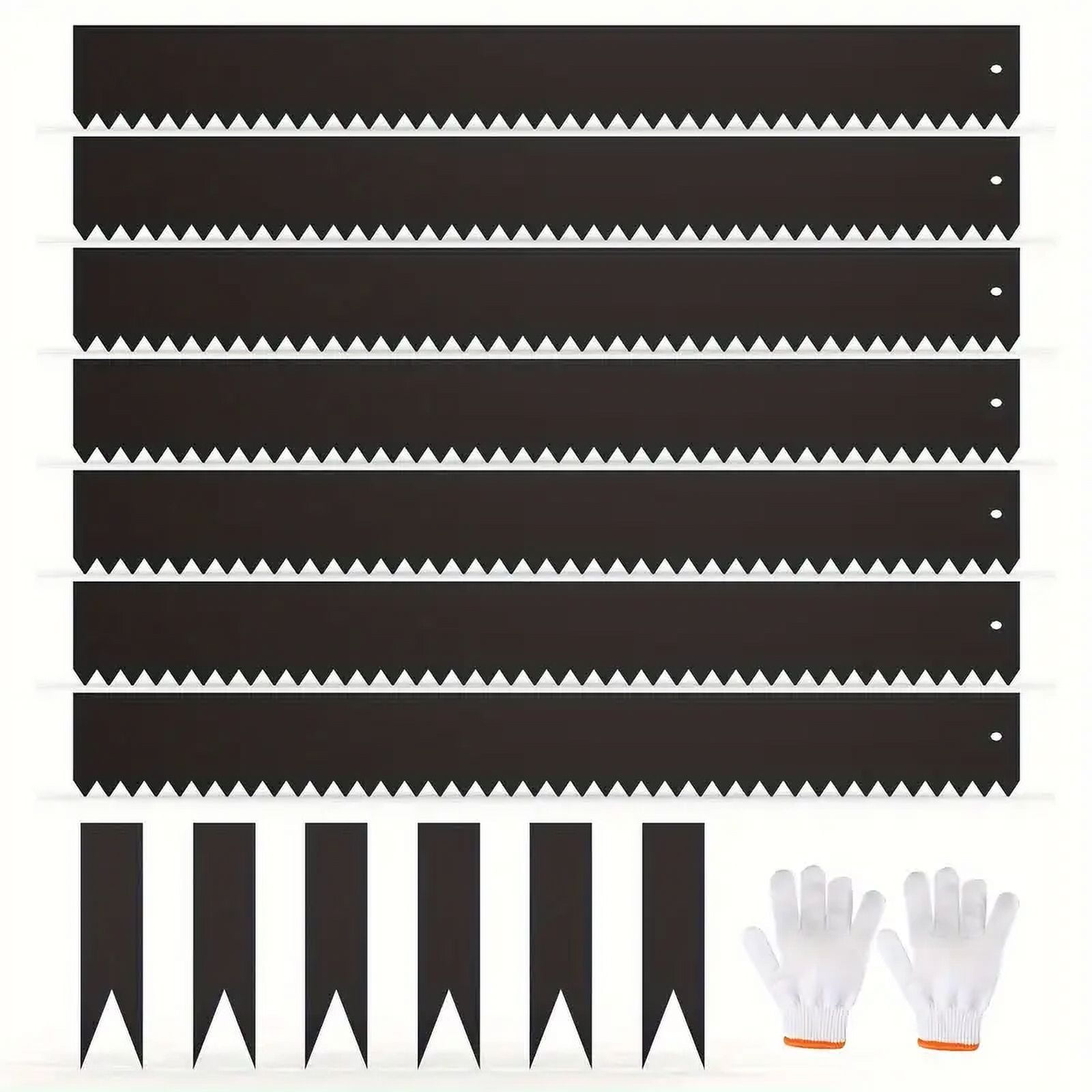 8inch Landscape Edging with Anchoring Stakes, 23 Foot Kit, Steel Lawn ...