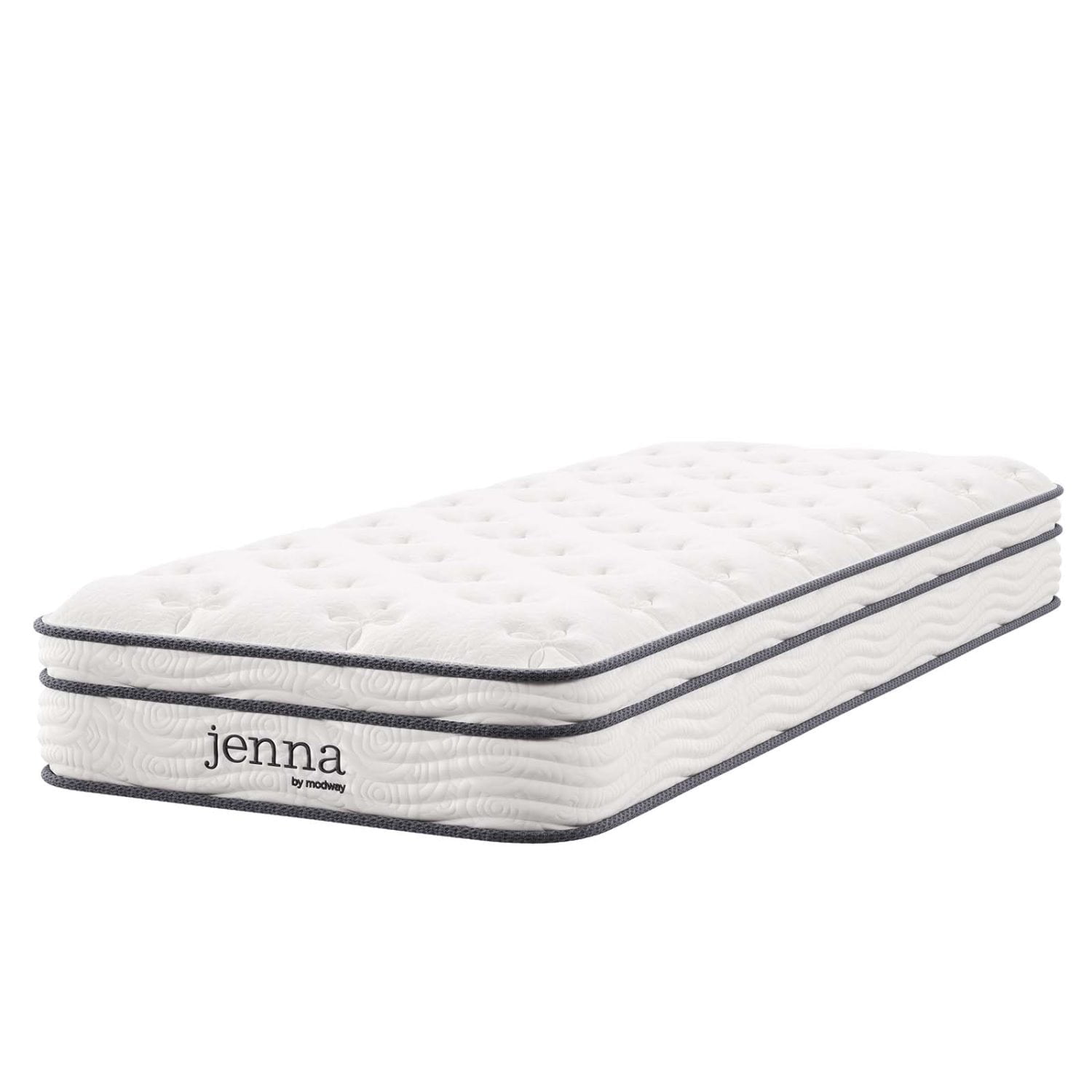 Jenna 8" White Pillowtop Innerspring Twin Mattress