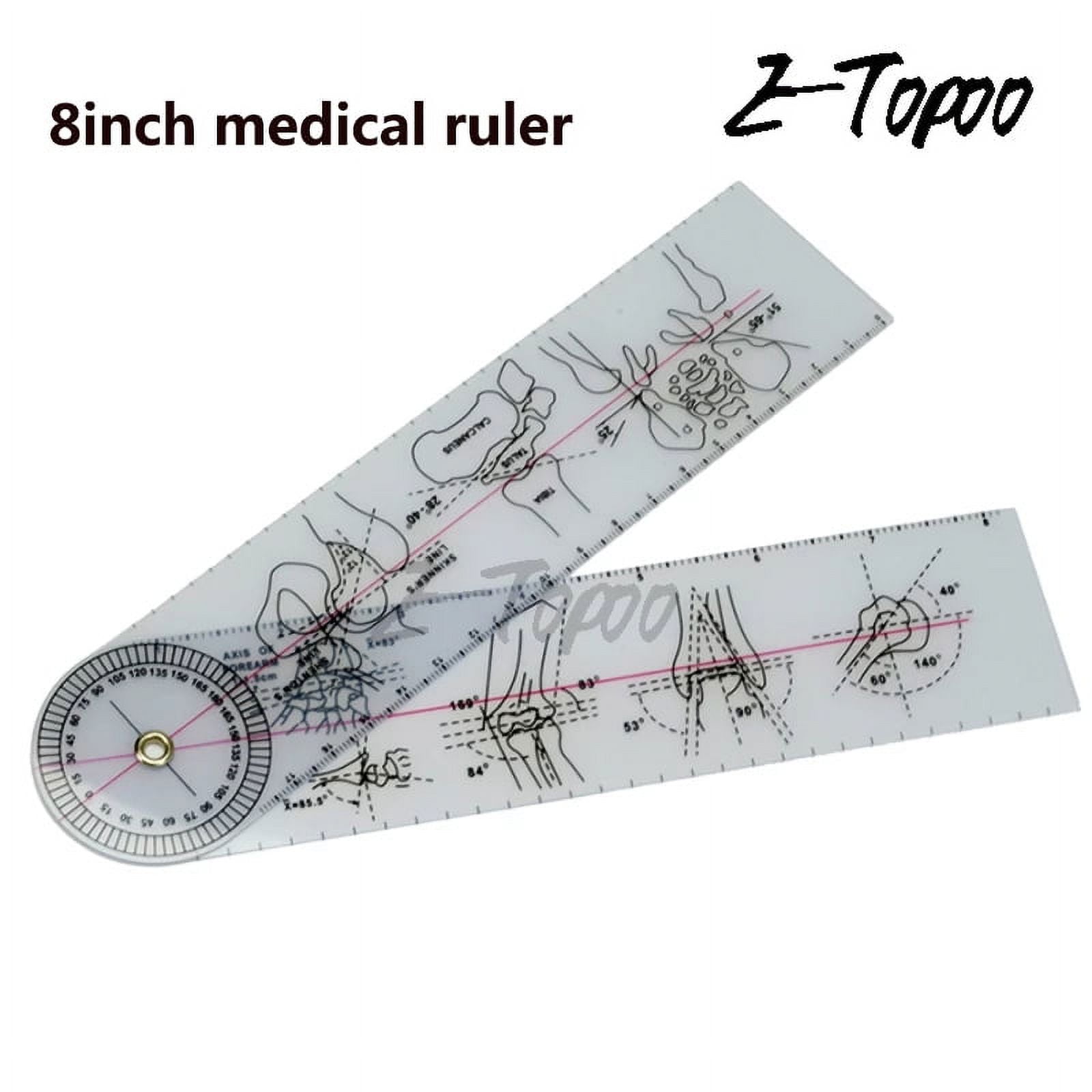 8inch medical ruler Goniometer Angle ruler Spinal goniometer Bone ...